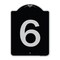 Signmission Sign with Number 6 Heavy-Gauge Aluminum Architectural Sign, 24" x 18", BS-1824-22893 A-DES-BS-1824-22893 - alternate 1